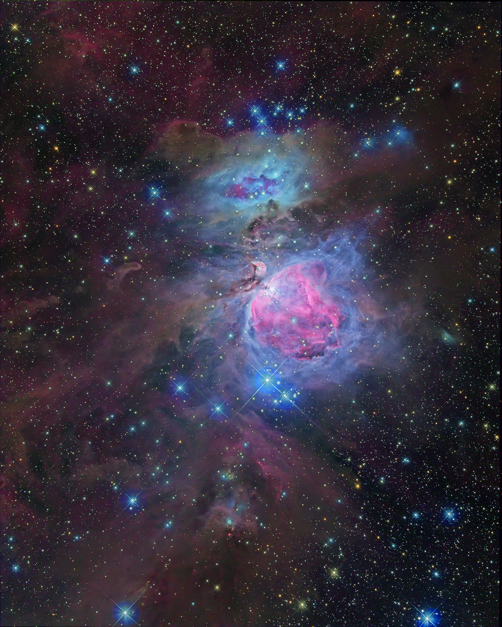 オリオン大星雲とその周辺の星雲群